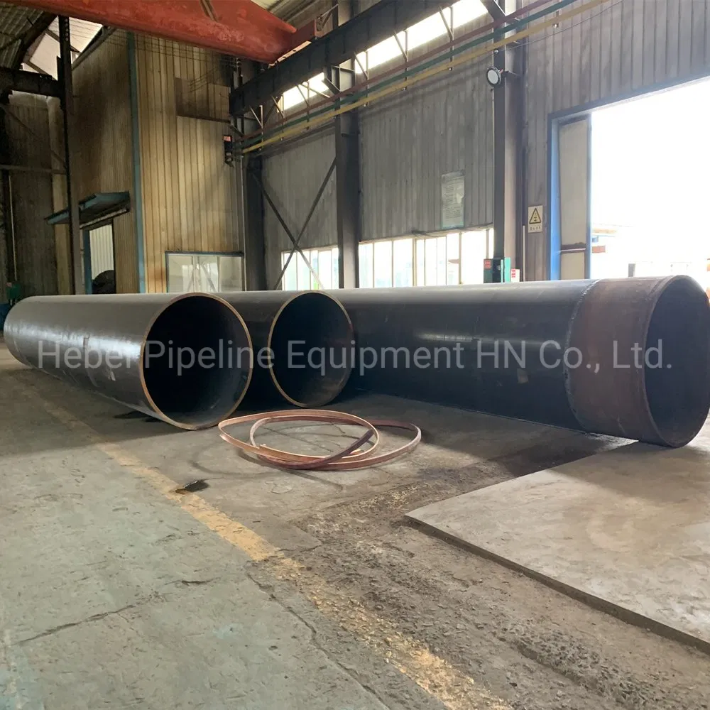 Tubería de acero LSAW Ms Carbon / Tubería formada UOE Jcoe soldada longitudinalmente por arco sumergido
