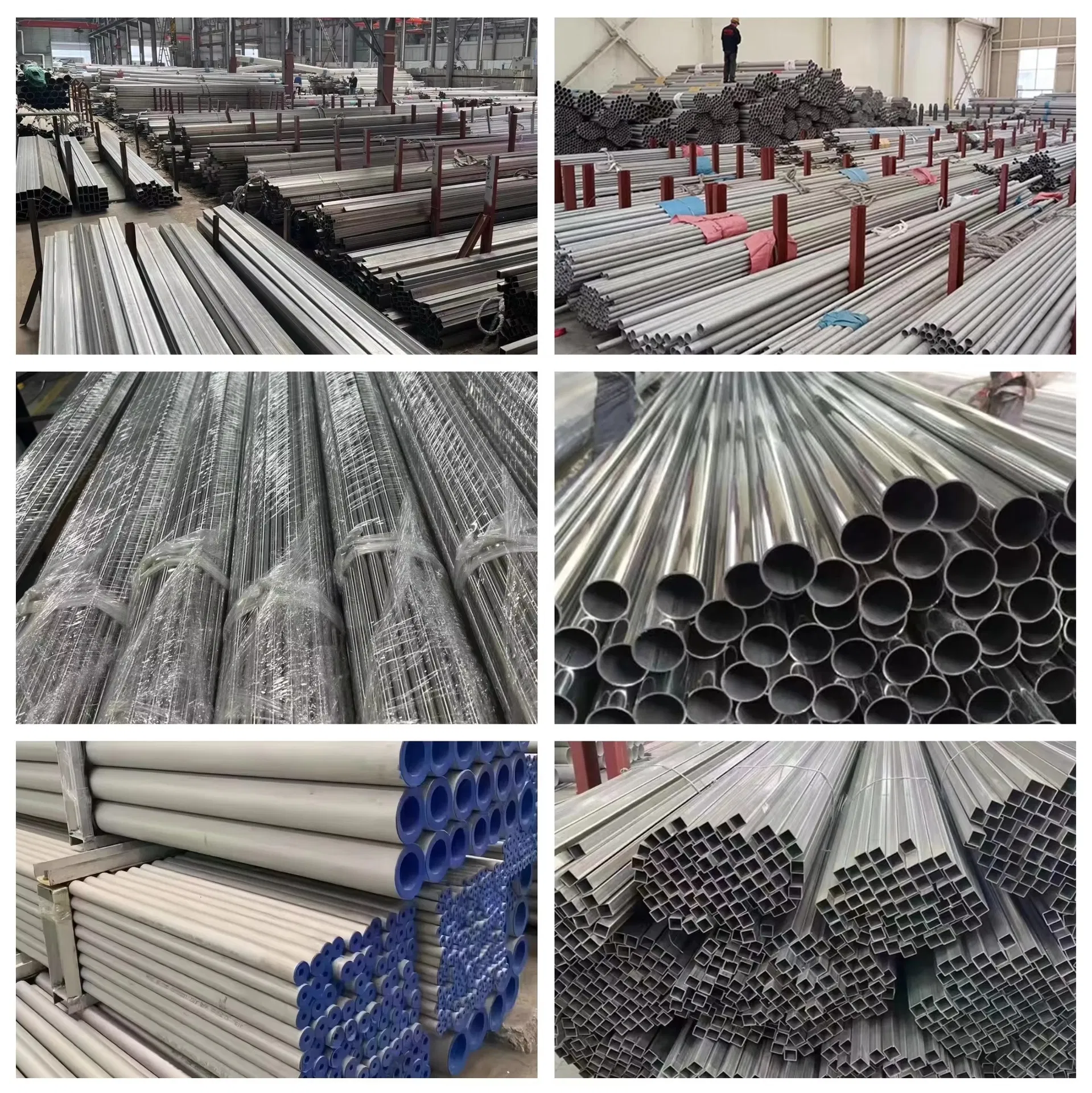 Sección y Acabado de Tubo de Acero Inoxidable Industrial