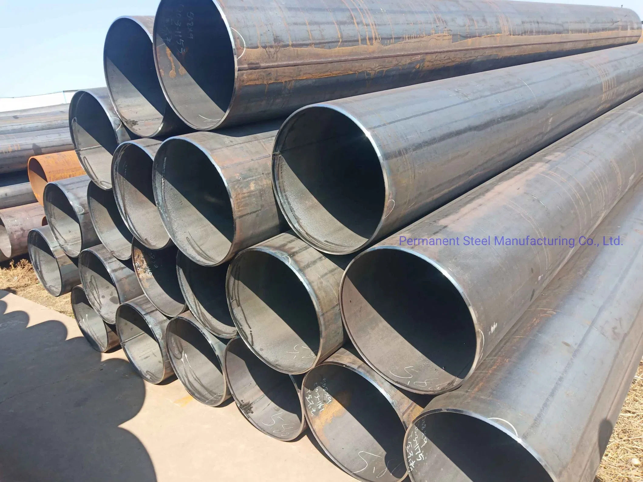 Industria de tuberías de acero de presión LSAW soldadas longitudinalmente en China