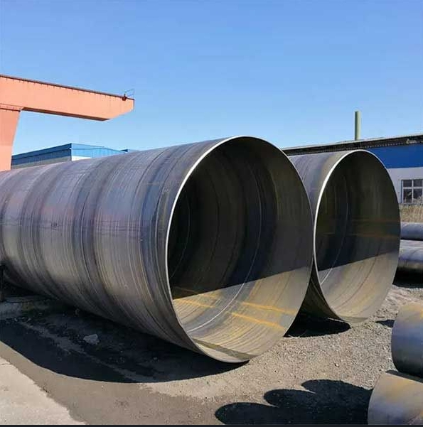 Tubo de acero SSAW - Tubo soldado por arco sumergido en espiral para la transmisión de agua / petróleo / gas