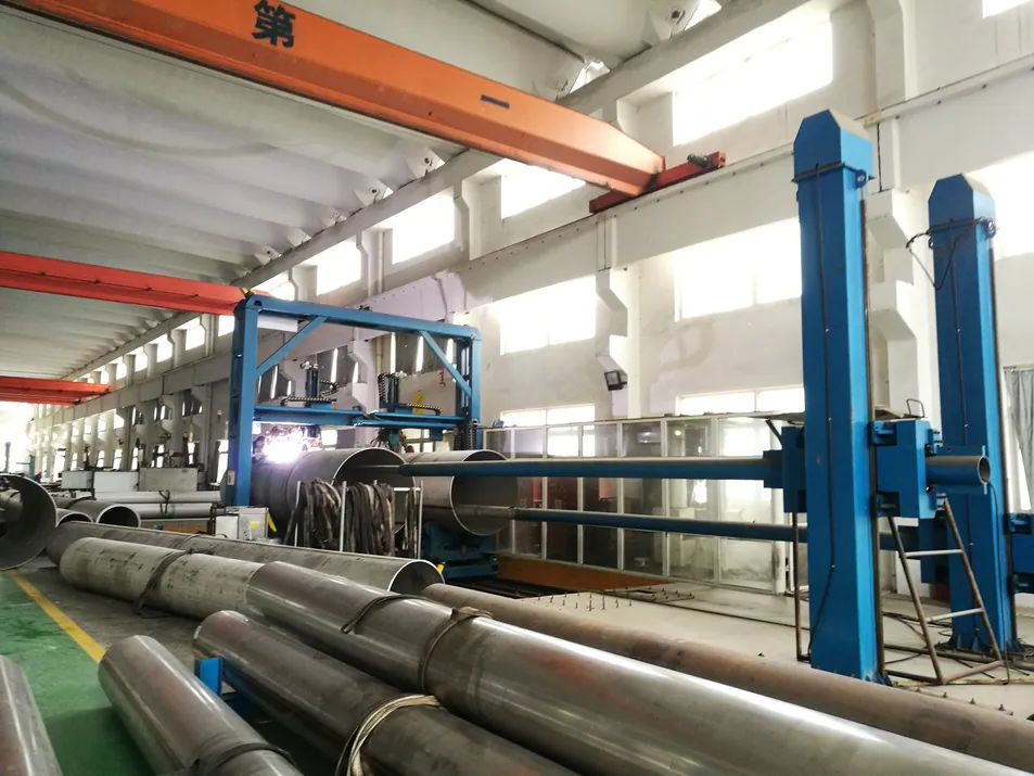 Tubería de acero inoxidable soldada super dúplex para la construcción naval, uso de grandes tubos LSAW