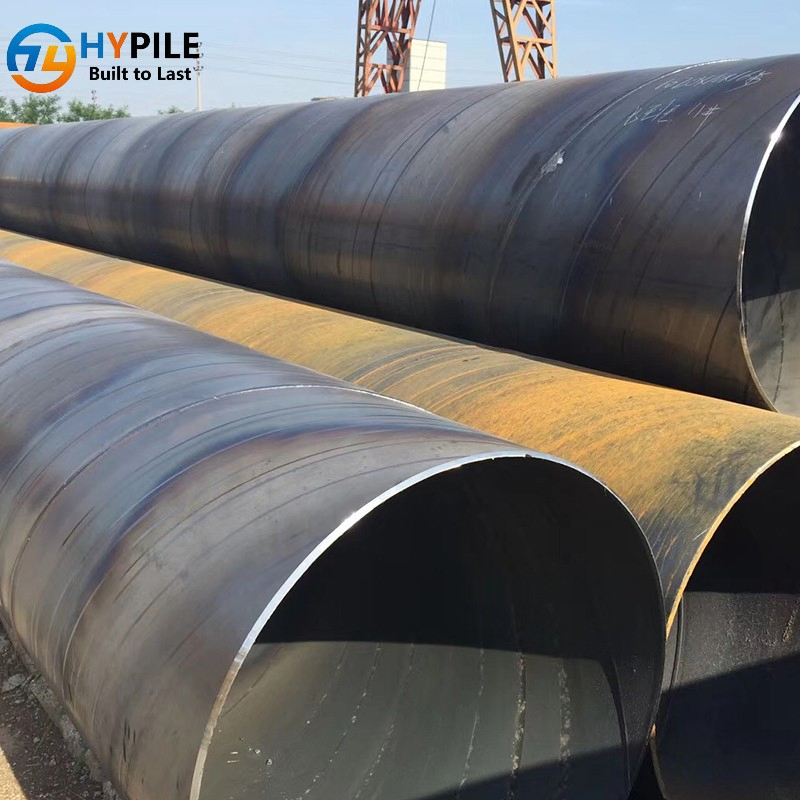 Tubería espiral soldada por arco sumergido doble hipile para construcción en el campo petrolero
