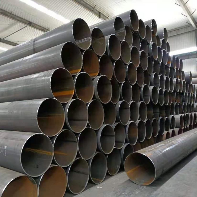 Jcoe Formó LSAW CS Tubo y Tubería Redonda de Acero al Carbono 3PE Recubierto de Pintura Negra Fbe Anti Corrosión