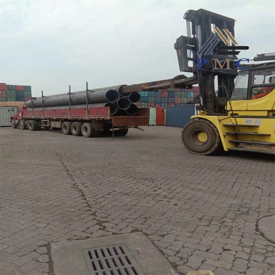 Tubería de acero espiral soldada por arco sumergido de gran diámetro para construcción de pilotes