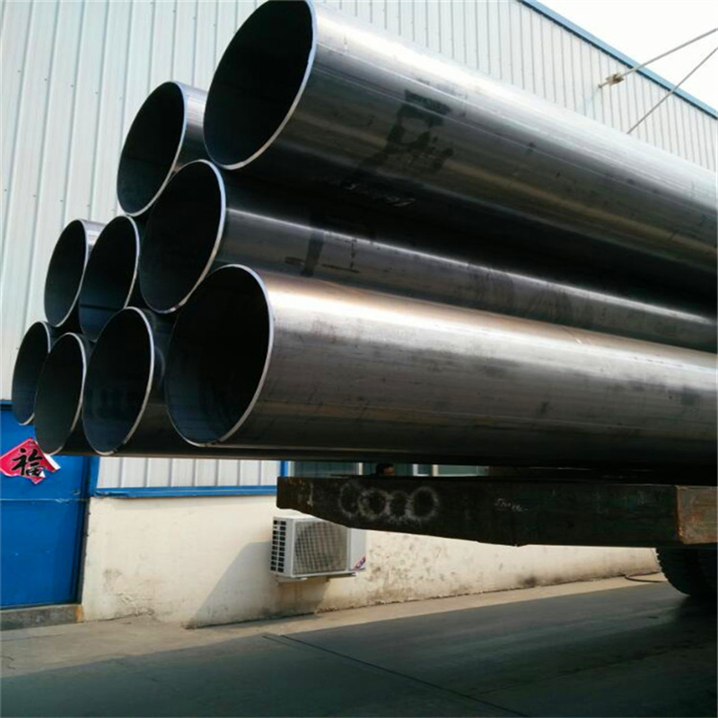 Tubo de acero redondo negro LSAW de alta calidad de fábrica en China, precio de tubo metálico galvanizado de China