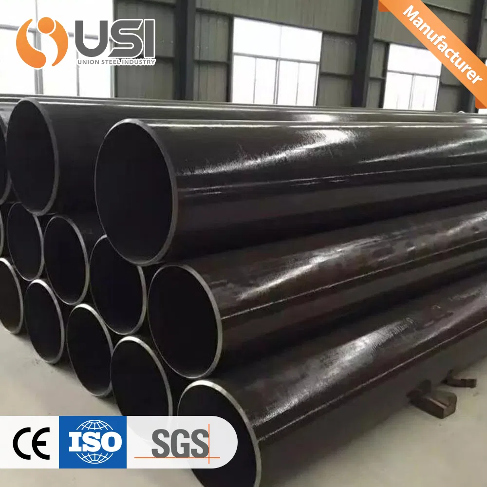 Tubos de acero al carbono de gran diámetro fabricados en China: SSAW, LSAW, ERW, Hfw para pilotes, dragado, sistemas de tuberías y componentes estructurales
