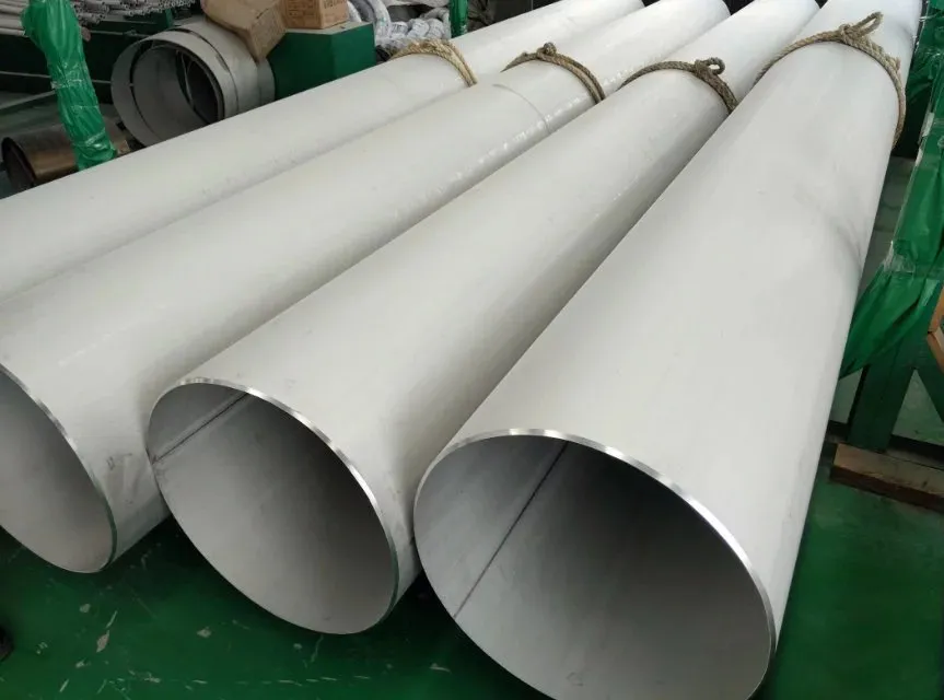 Tubería de acero inoxidable soldada super dúplex para la construcción naval, uso de grandes tubos LSAW