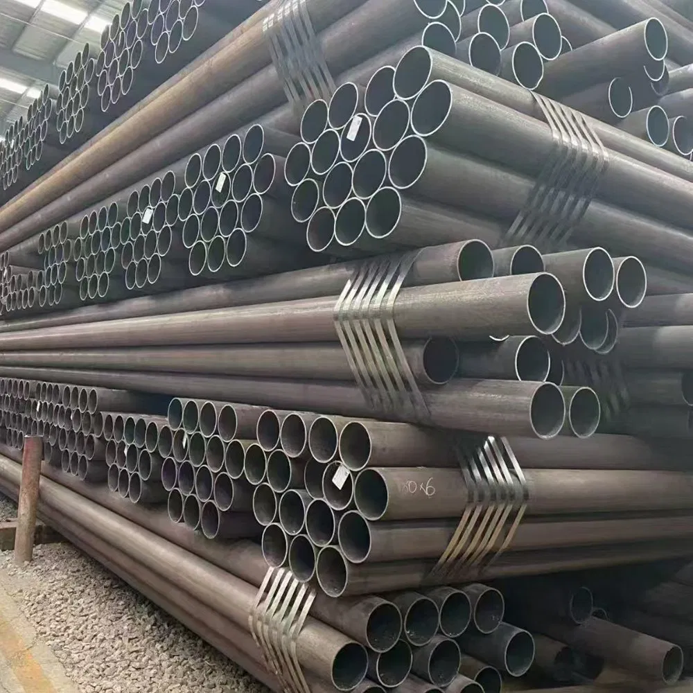 Tubería de acero al carbono sin costura con extremo biselado y extremo liso para conexión de soldadura en refinerías petroquímicas y tuberías de plantas químicas