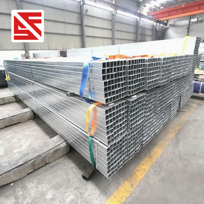 Tubo cuadrado hueco galvanizado recubierto de zinc soldado longitudinalmente personalizado