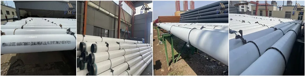 Tubería de acero de línea LSAW soldada por arco sumergido longitudinal SSAW/ERW X70 X52 X60 X42 Psl2 Psl1&Psl2