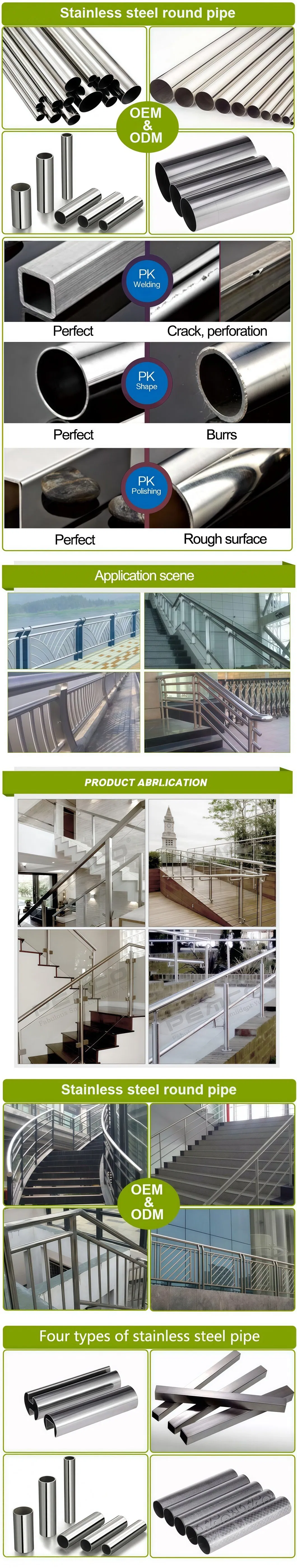 Especificaciones y detalles de Tubo de Acero Inoxidable