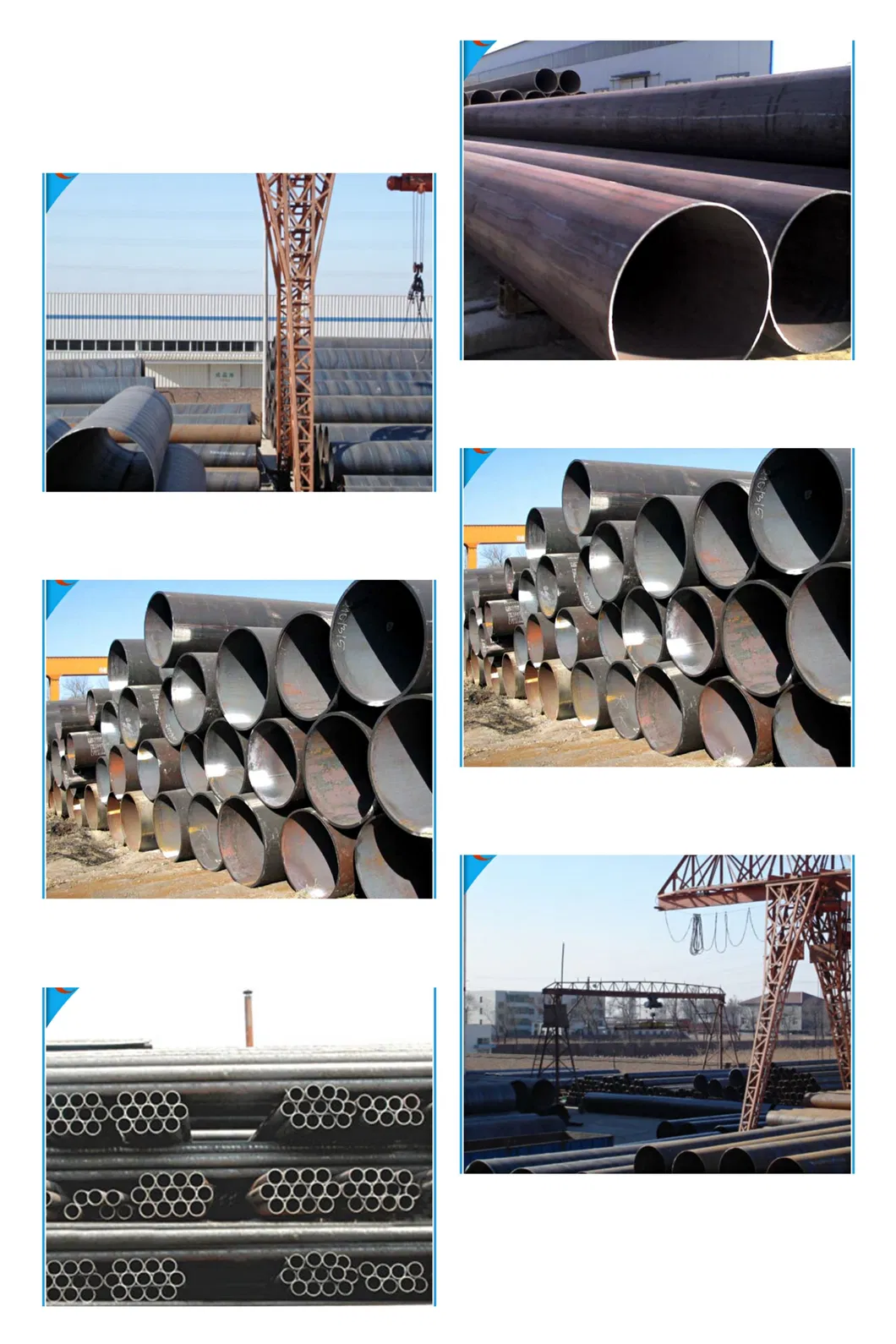 Tubería de acero al carbono soldada por arco sumergido API5l / ASTM A252