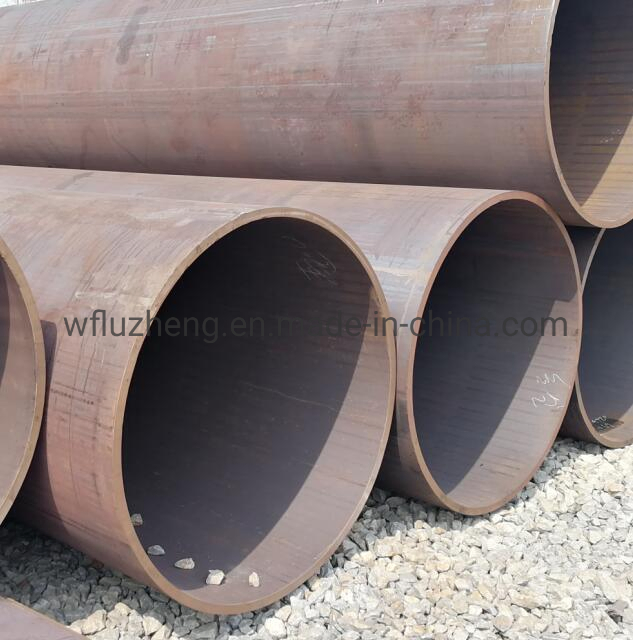 S275jr S355joh S355j2h Tubos de acero al carbono con costura doble soldada por arco LSAW para pilotes tubulares
