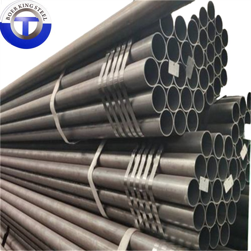 Tubería de acero aleado laminada en caliente de fábrica 16-50mn 27simn 40cr Tubería de acero al carbono sin costura para uso industrial