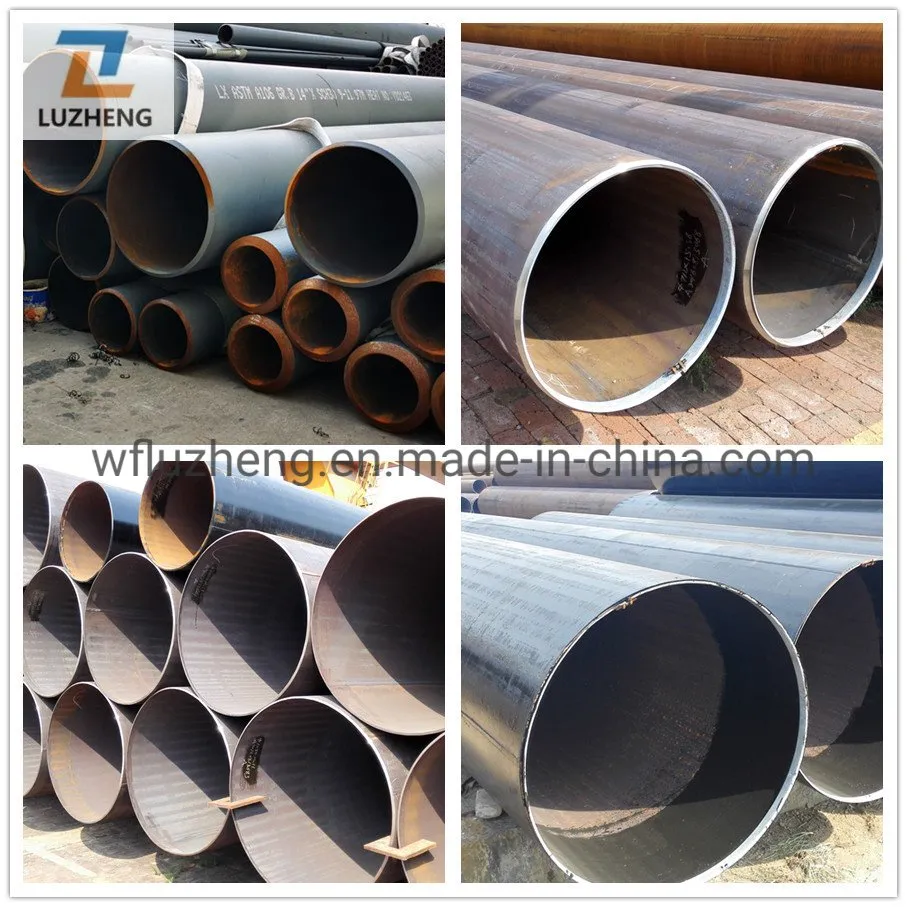 S275jr S355joh S355j2h Tubos de acero al carbono con costura doble soldada por arco LSAW para pilotes tubulares