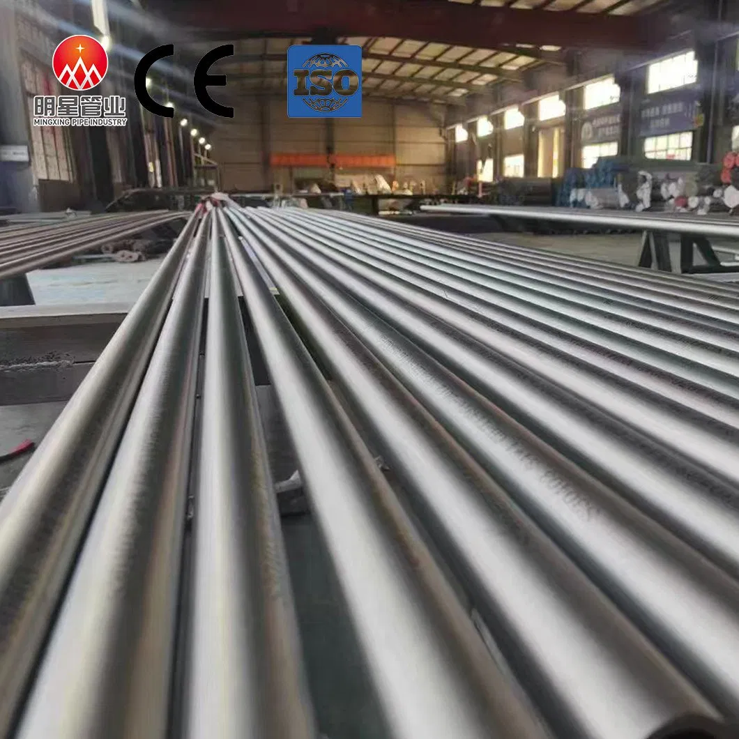 Premium 1/4"-10" Od 1-6mm THK 304/316L GB/T14976 ASTM A312 En10216 JIS G3459 DIN2462 Tubo de acero inoxidable sin costura para tuberías de fluidos químicos resistentes a ácidos en plantas
