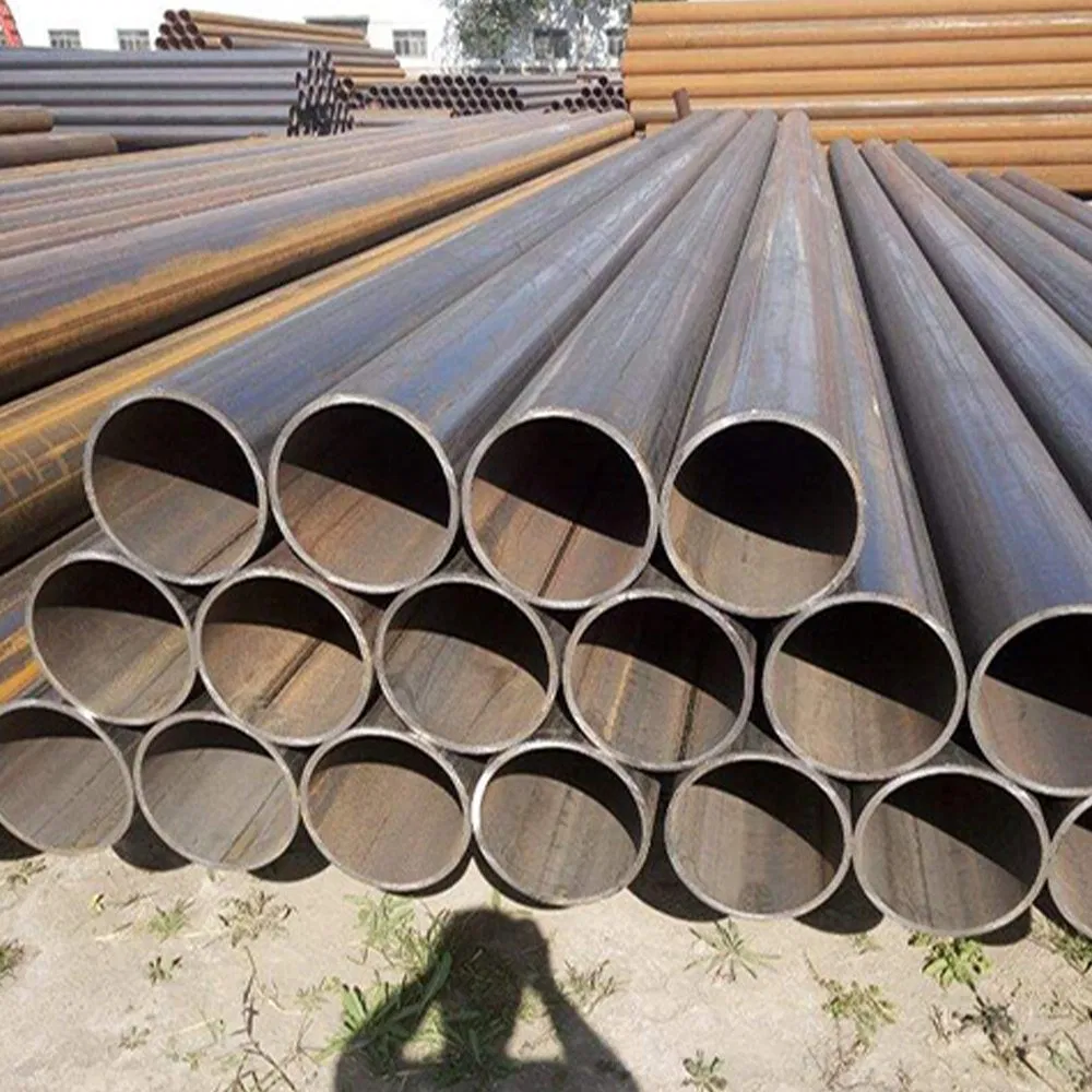 Tubería de acero carbono ERW negra de alta calidad ASTM A53 Schedule 40
