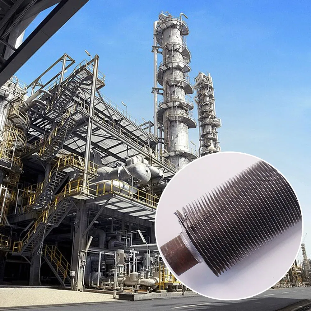 Modelo de tubo de aletas soldadas de alta frecuencia de aluminio para intercambiadores de calor