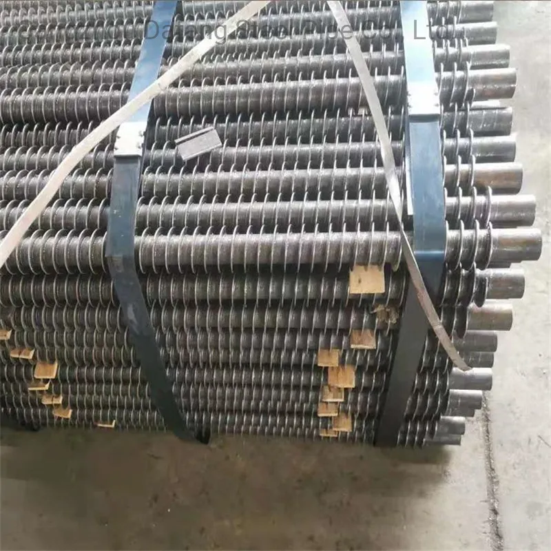 Fábrica de suministro de tubos de aletas enrolladas en espiral de acero inoxidable con alta frecuencia, tubos de aletas de aluminio/cobre, producción en masa