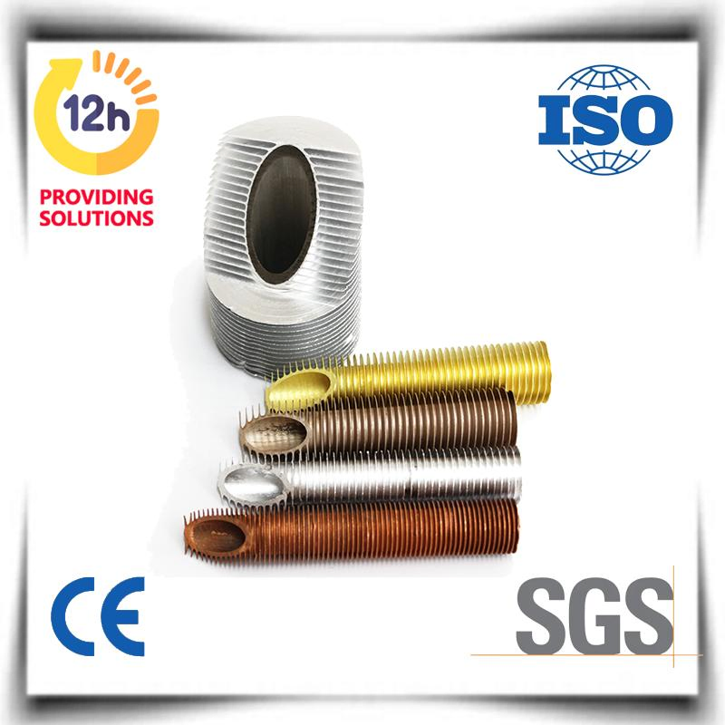 Tuberías de acero inoxidable con aletas en espiral soldadas de alta frecuencia, fábrica de tuberías de acero al carbono con aletas en espiral