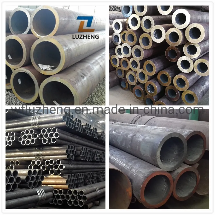 S275jr S355joh S355j2h Tubos de acero al carbono con costura doble soldada por arco LSAW para pilotes tubulares