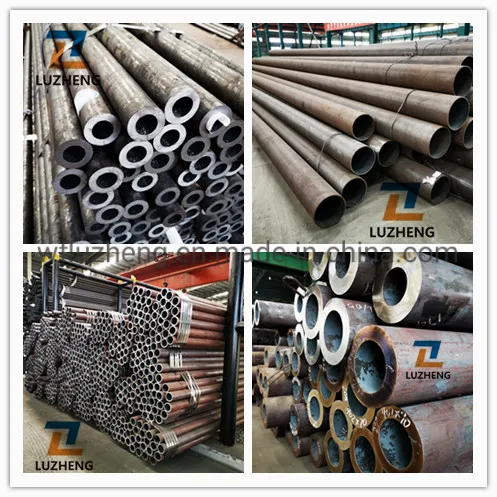 S275jr S355joh S355j2h Tubos de acero al carbono con costura doble soldada por arco LSAW para pilotes tubulares