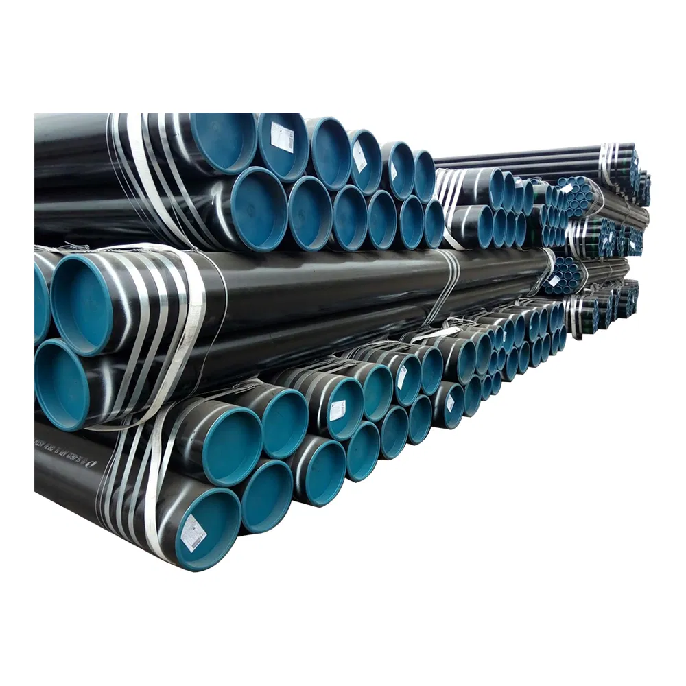 Tuberías de acero soldadas por carbono-ERW/Hfw ASTM A53 Gr. B Material Sch40 Grosor