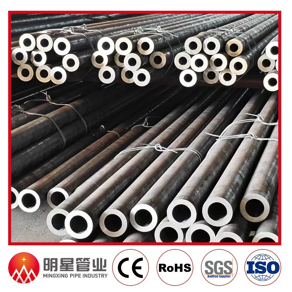 Tubería de acero al carbono sin costura, Sch40, A106 Gr B, 1/2"-24" Od, tubería industrial con clasificación de presión, tubo de acero para plantas y equipos