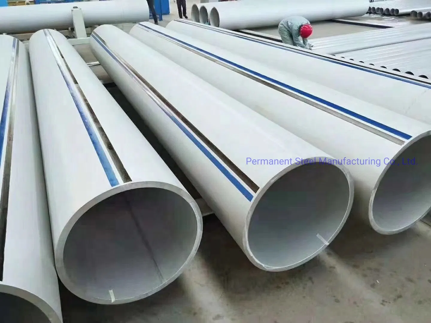 Tuberías de condensador de acero austenítico sin recocido soldadas por inducción de alta frecuencia ASTM A851 / ASME SA851