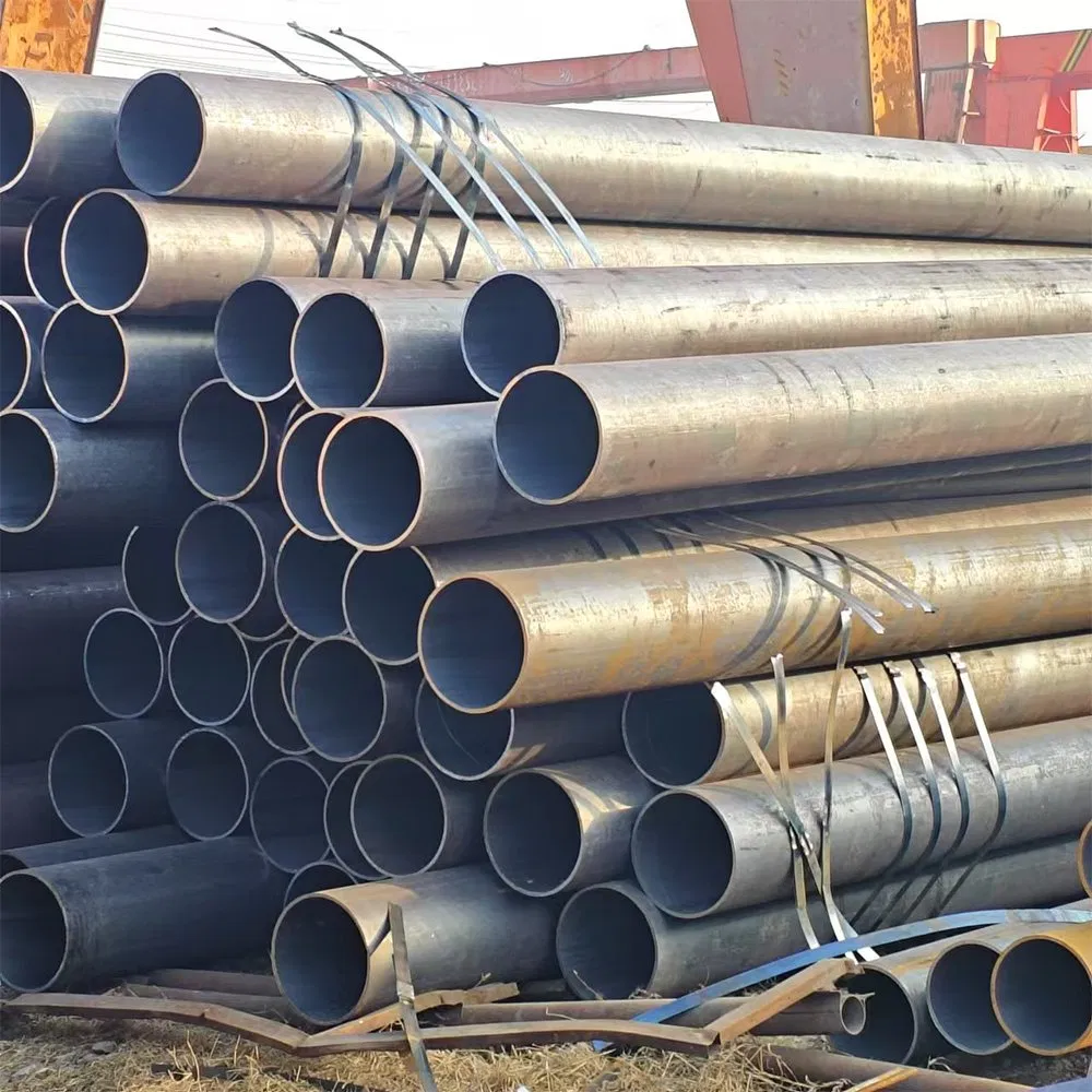Tubería de acero al carbono sin costura con extremo biselado y extremo liso para conexión de soldadura en refinerías petroquímicas y tuberías de plantas químicas