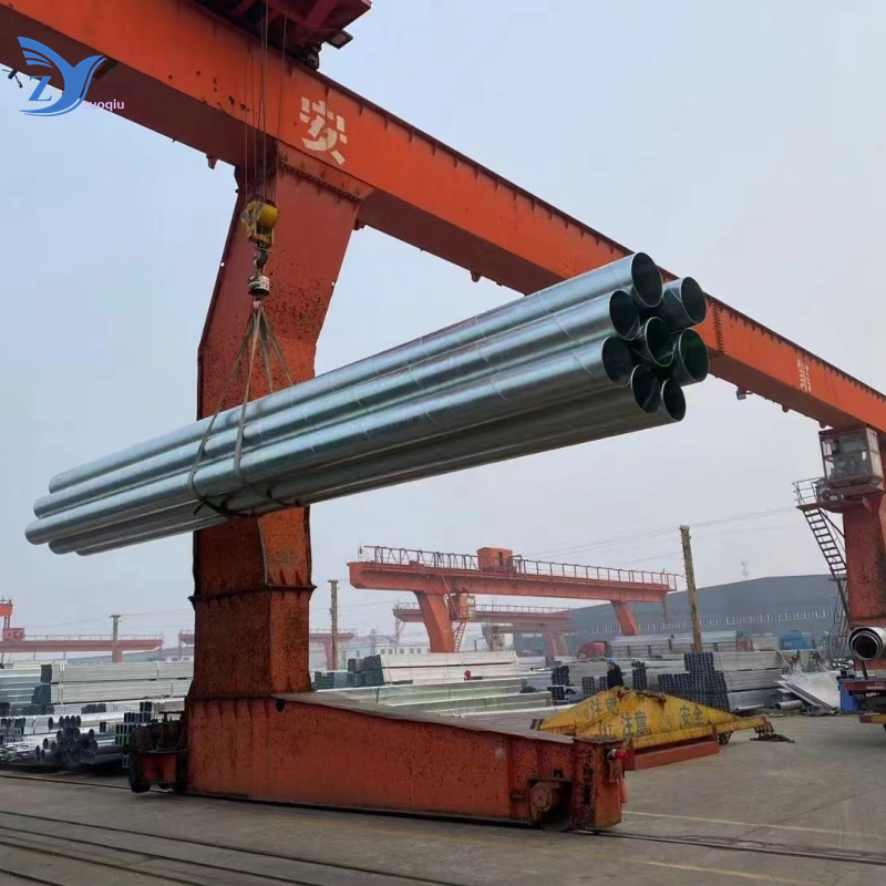 S235jr S255jr Q235B Q355b Tubos de acero al carbono soldados longitudinalmente para construcción