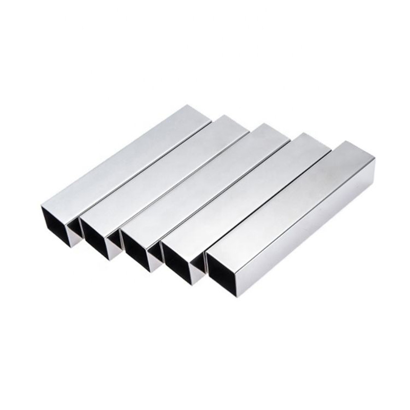 Precio de fábrica al por mayor 201 304 304L 301 202 2mm 3mm Tubo cuadrado de acero inoxidable para pasamanos de escalera