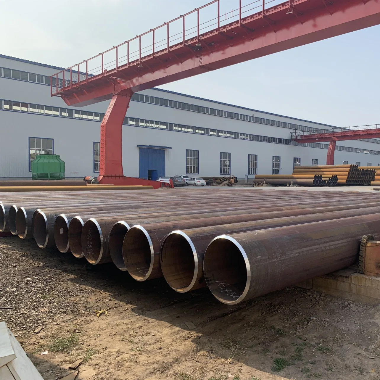 Acero al Carbono S275jr S355joh S355j2h Tubos de Línea Soldados por Arco de Doble Costura Jcoe Sawl Dsaw para Pilas Tubulares
