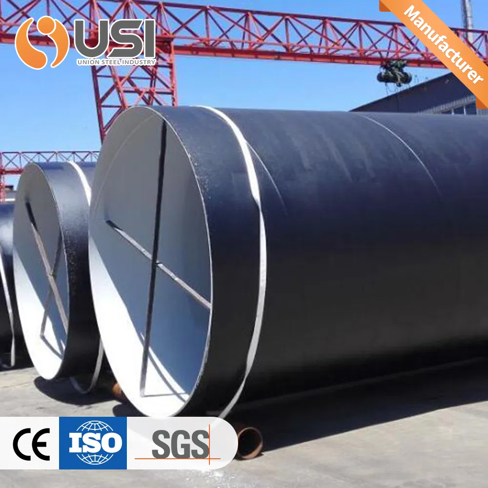 Venta Directa de Fábrica Tubería de Acero SSAW / LSAW Doble Capa Recubierta de FBE Anticorrosión para Transporte de Agua