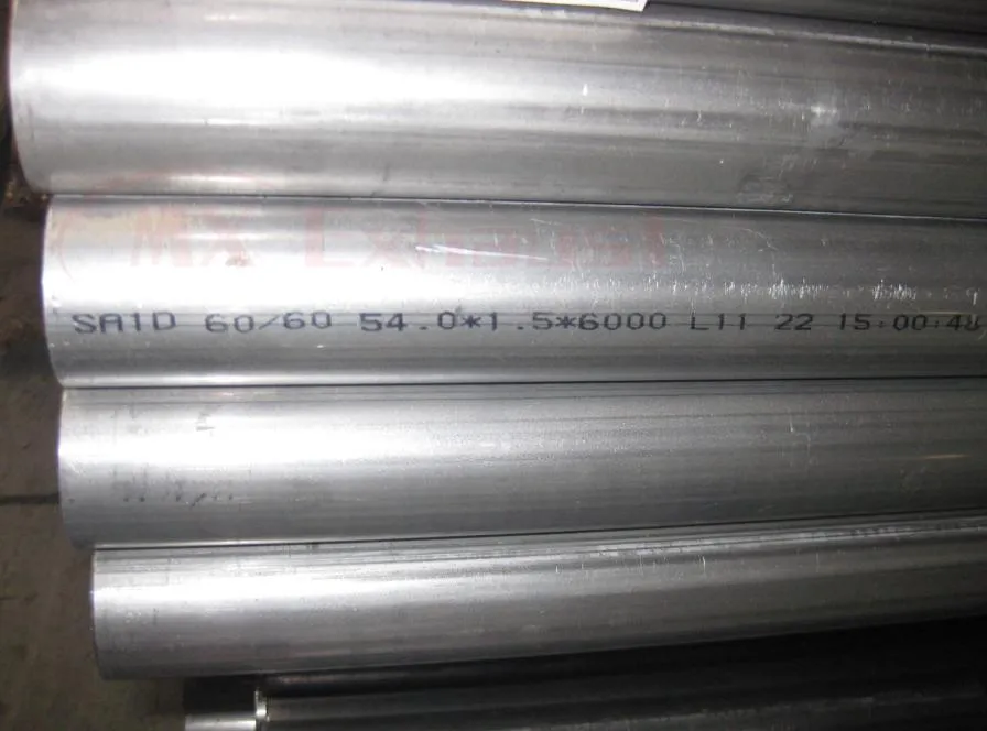 Tubo de Silenciador de Escape Recto Redondo de Aluminio Aluminizado
