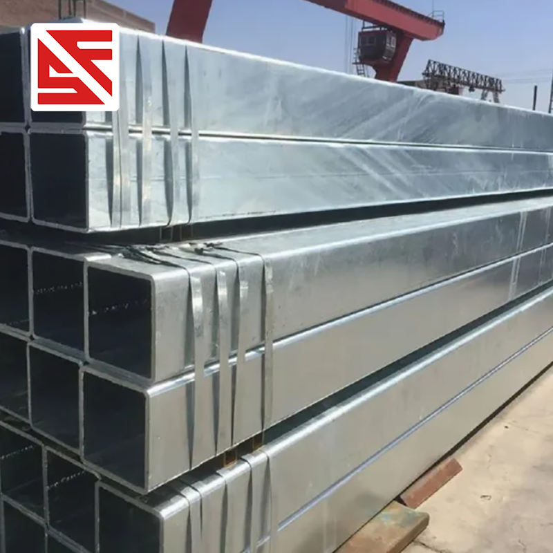 Tubo cuadrado hueco galvanizado recubierto de zinc soldado longitudinalmente personalizado
