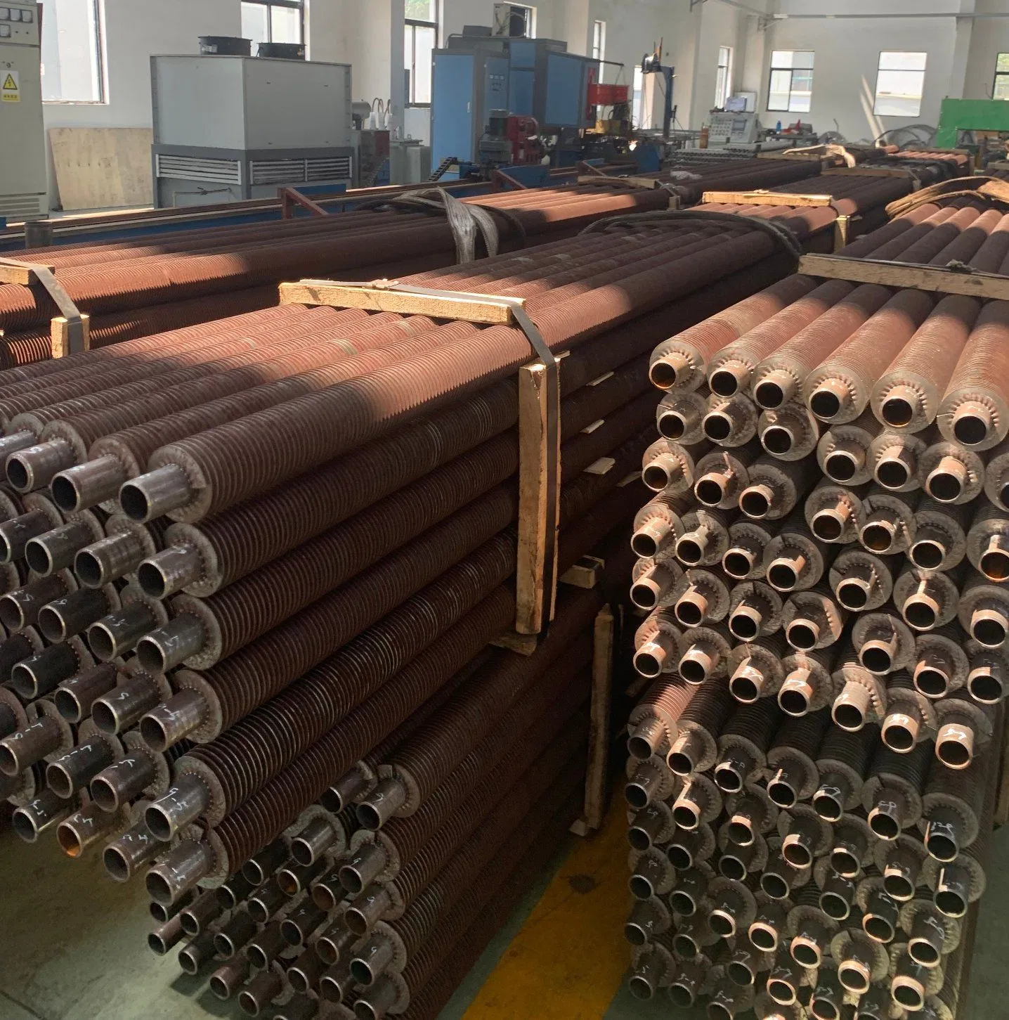 Tubo de aletas extruido en espiral soldado de alta frecuencia ASTM A179