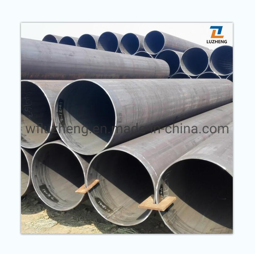 S275jr S355joh S355j2h Tubos de acero al carbono con costura doble soldada por arco LSAW para pilotes tubulares