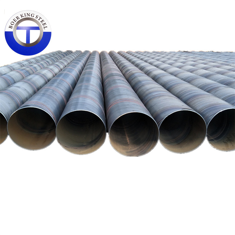 Tubería de acero soldada en espiral SSAW ERW LSAW de gran diámetro API5L X42 X52 X56 X60 X70 con precio de fábrica