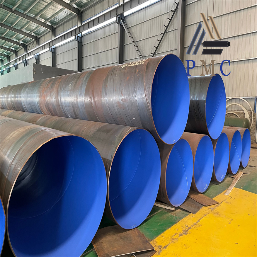 Tubería de acero espiral soldada por arco sumergido de gran diámetro para construcción de pilotes