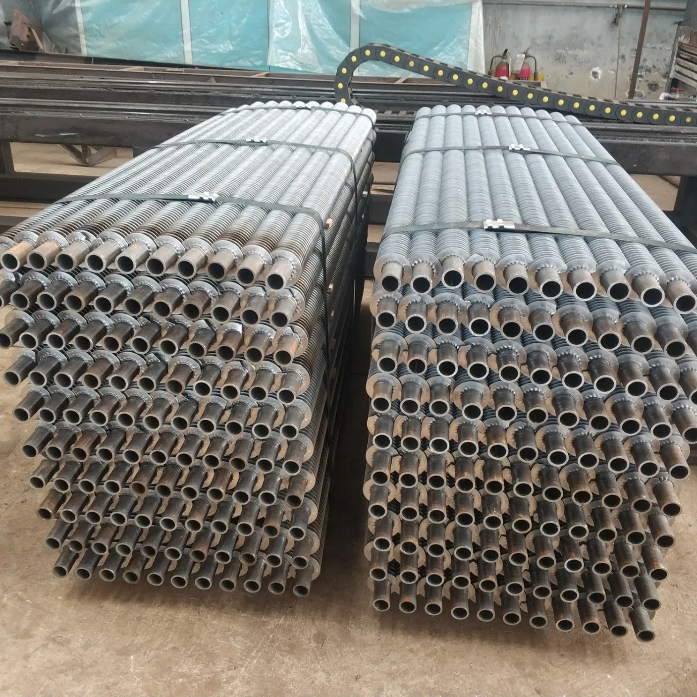 Finas de aluminio con aletas soldadas de alta frecuencia para fábrica de enfriadores