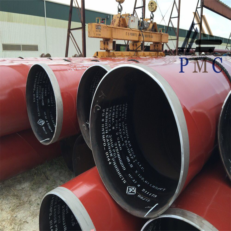 Tubería de acero de línea Gr. B de soldadura por arco sumergido longitudinal UOE Jcoe LSAW X70 X52 X60 X42 Psl2 Psl1&Psl2