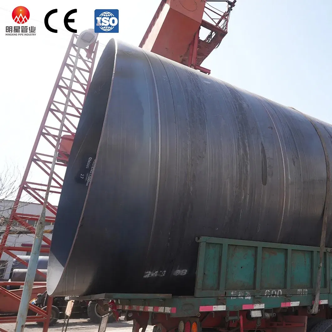DN 1000 DN1600 Tubería de Acero Soldada Helicoidal de Gran Diámetro SSAW Longitud 18m/20m/24m/28m para Pilas y Fundaciones Tubería de Acero al Carbono