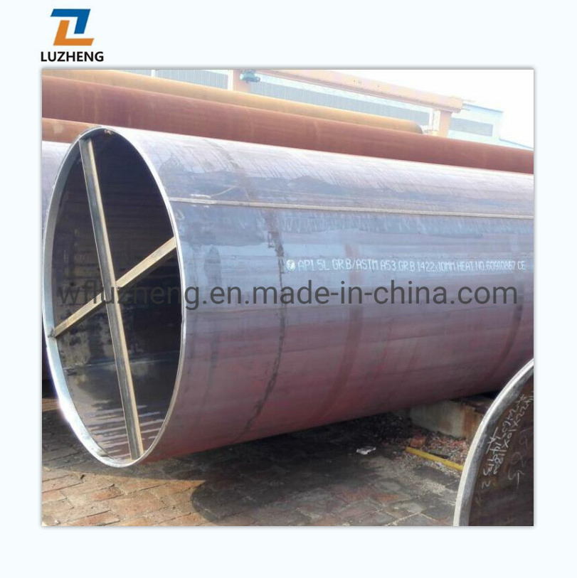 S275jr S355joh S355j2h Tubos de acero al carbono con costura doble soldada por arco LSAW para pilotes tubulares
