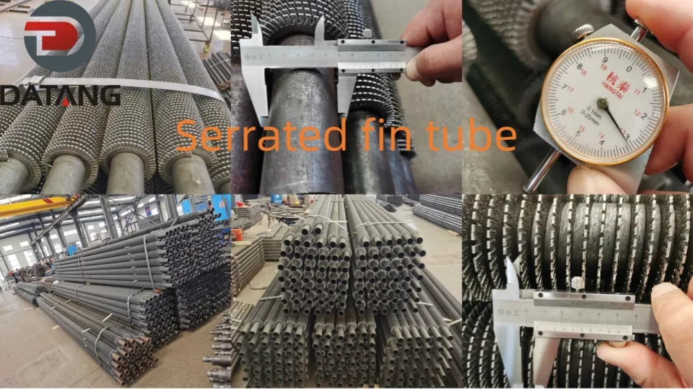 Tubo de aletas serrado