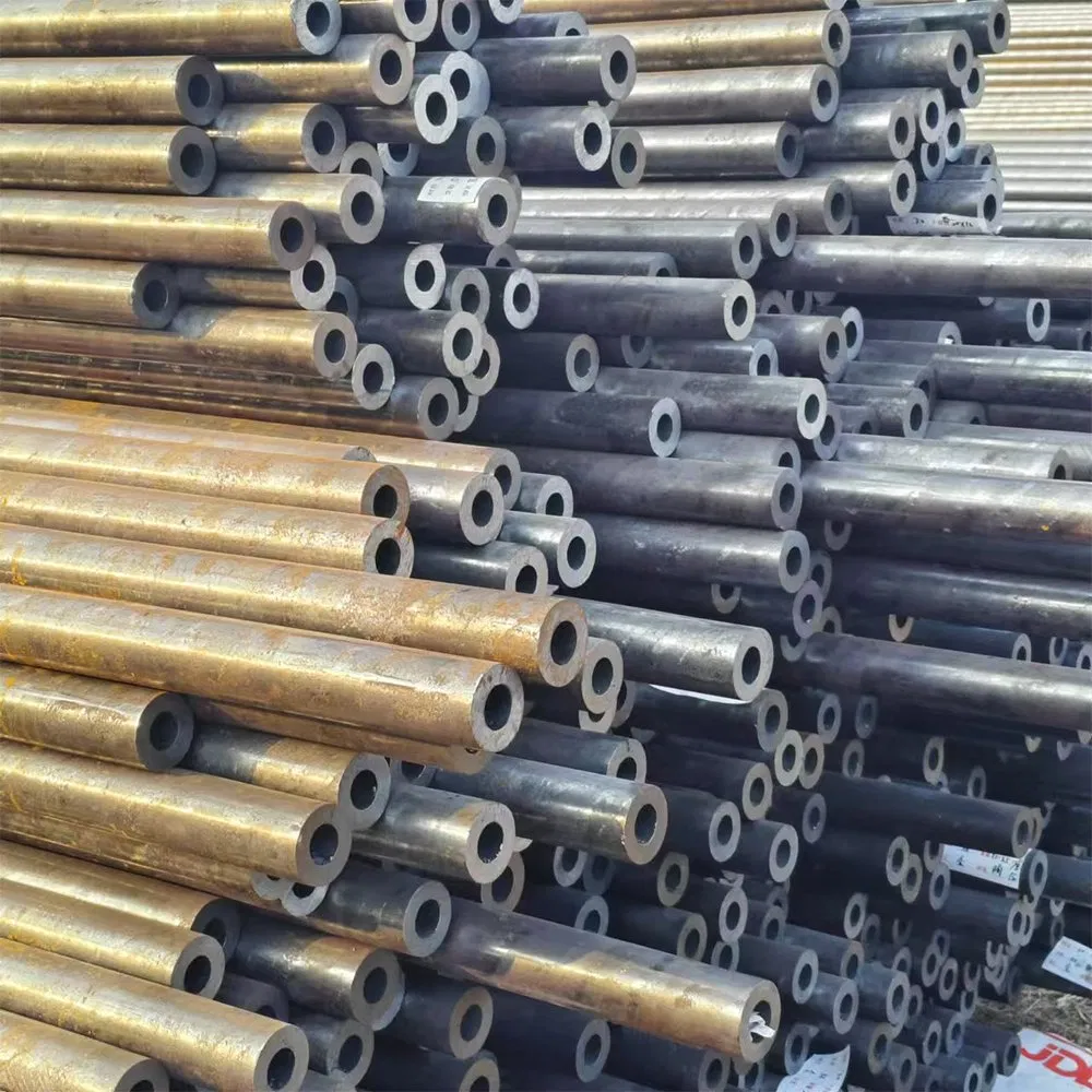 Tubería de acero al carbono sin costura con extremo biselado y extremo liso para conexión de soldadura en refinerías petroquímicas y tuberías de plantas químicas