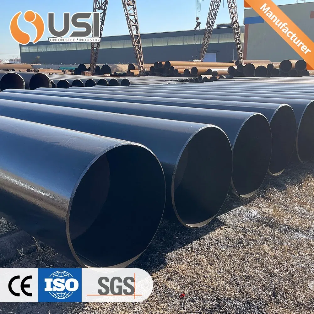Suministro de fábrica de tubería de acero al carbono LSAW Sawl según las normas ASTM/En/as/JIS para ingeniería de transmisión de petróleo/gas/agua en proyectos offshore