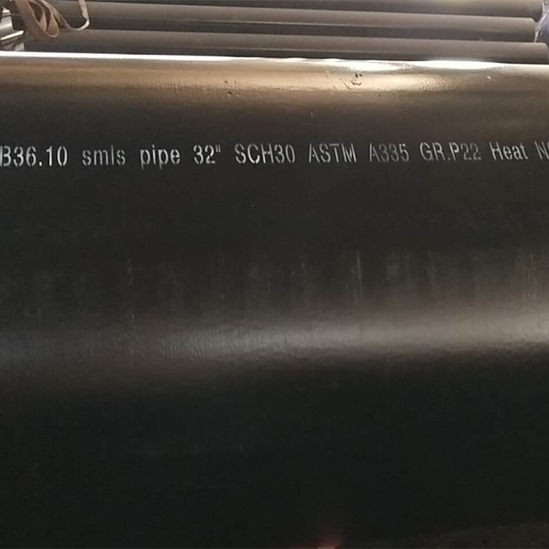 Quanzhou QS 32inch Sch30 B16.10 Tubo de Acero Aleado Sin Costura A335 Gr. P22
