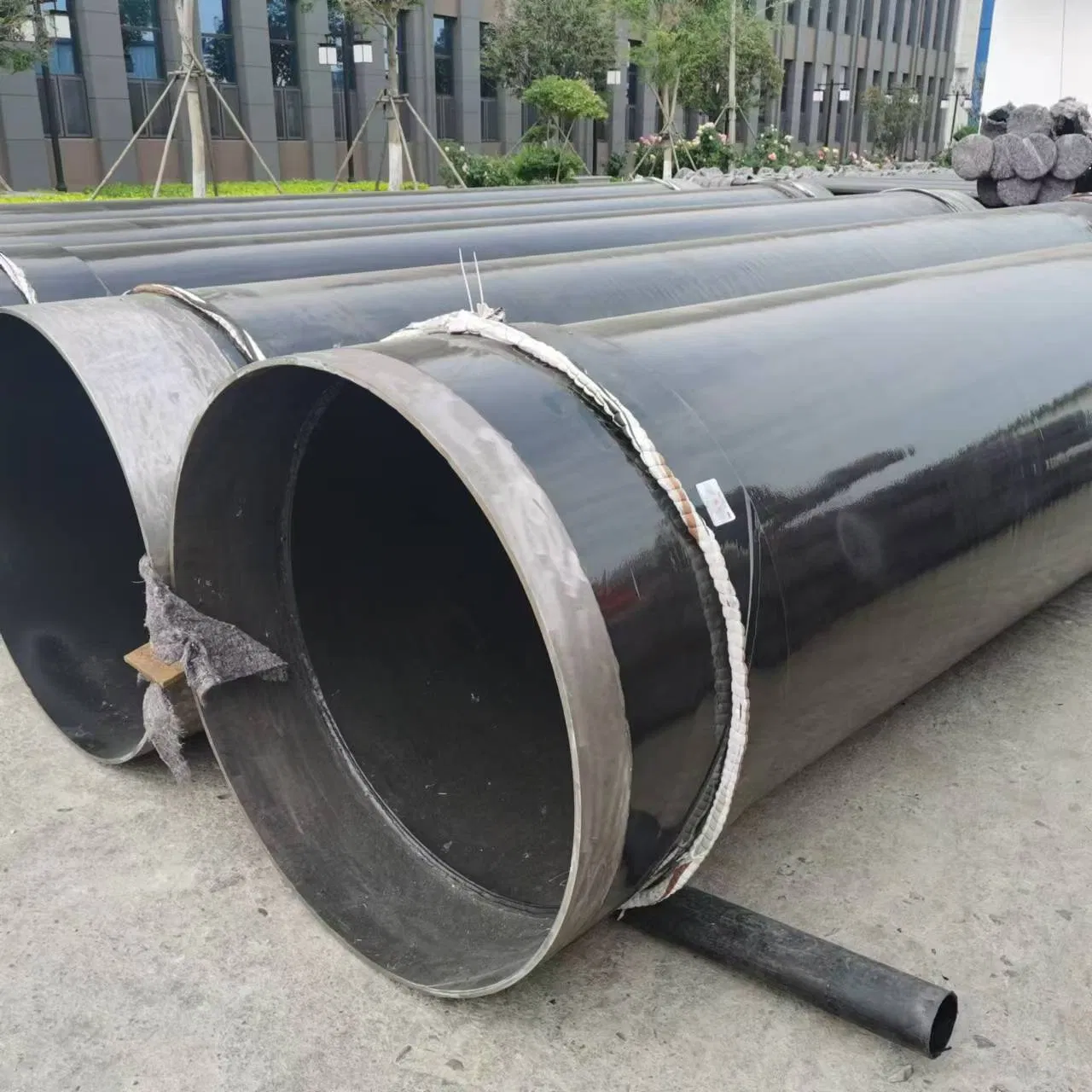 Tubería de acero al carbono soldada por arco sumergido doble (DSAW) para uso industrial y municipal