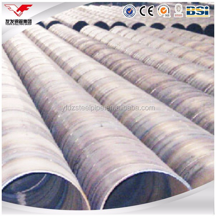 Fábrica de tuberías de acero al carbono soldadas SSAW LSAW para petróleo y gas 1200mm diámetro de tubería de acero al carbono